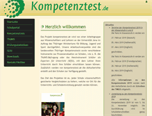 Tablet Screenshot of kompetenztest.de